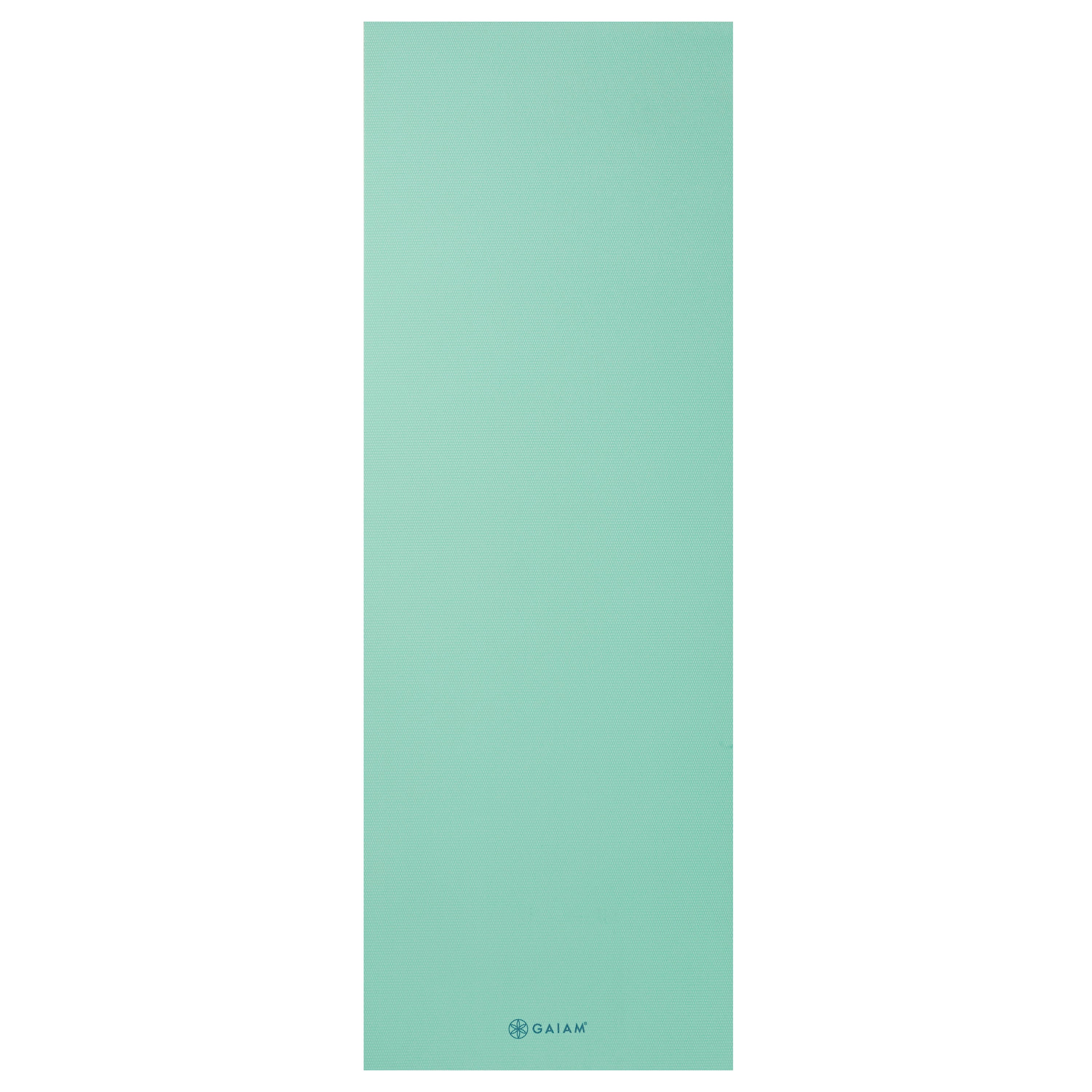 Mint Classic Solid Color Yoga Mat unrolled